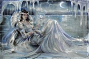 Сказочное прозрачное платье из льда