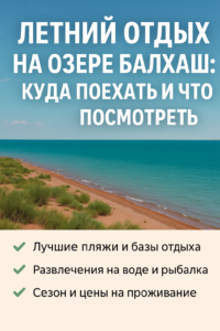 Летний отдых на озере Балхаш: куда поехать и что посмотреть 1 летний отдых в Балхаше